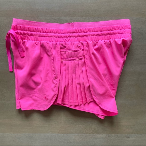 Women's JoyLab Hot Pink High-Rise Pleated Side Athletic Shorts - Picture 6 of 10